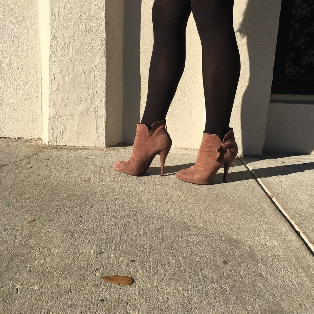 Italian suede ankle boots